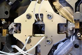 Die casting machine open