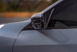 Safety camera on a car mirror