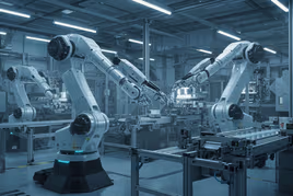 Manufacturing facility with automated robots