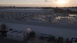 Sustainability with solar panels on lake forest rooftop