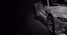 Side angle of a sports car with die cast parts