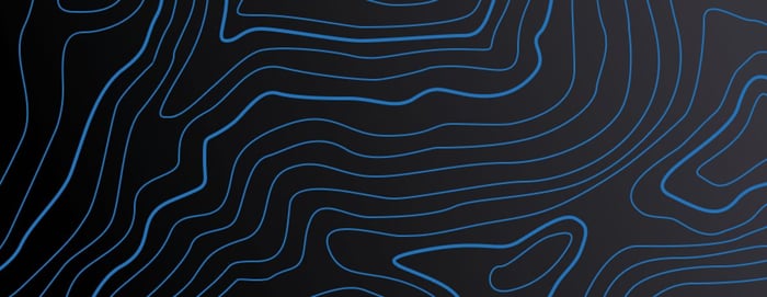 Black and Dynacast blue thermal map pattern